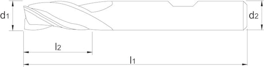 PHANTOM HSS-E SCHACHTFREES. 3-SNIJDER DIN 844-B KORT. TYPE N 6X13MM