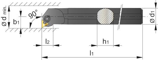 PHANTOM BLINDBOORBEITEL. 90° S20S-CTFPR 11