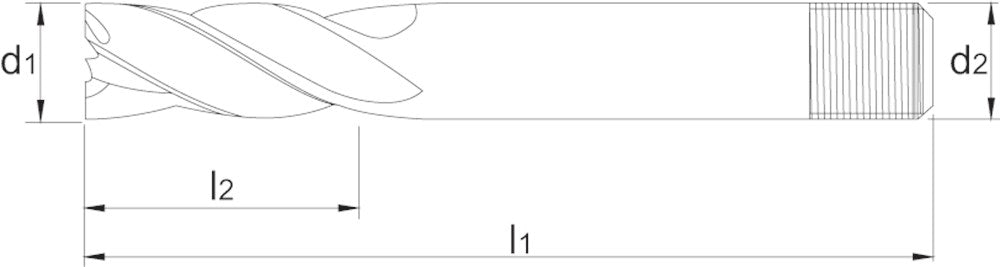 PHANTOM HSS-E SCHACHTFREES. MEERSNIJDER DIN 844-D KORT. TYPE N 22X38MM