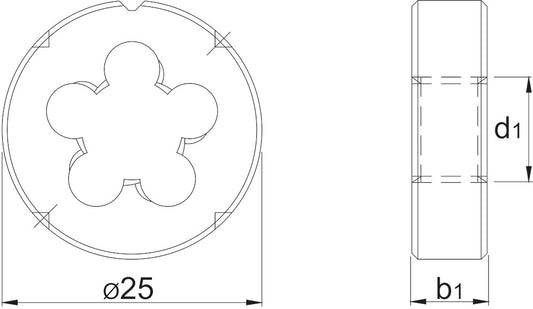 INTERNATIONAL TOOLS ECO PRO HSS RONDE SNIJPLAAT METRISCH. 25 MM M5