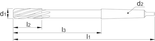 PHANTOM HSS MACHINERUIMER DIN 208 H7. MK 3 30 MM