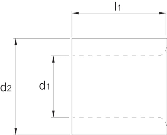 PHANTOM DIN 179-A BOORBUS. KORTE UITVOERING 3.5 MM