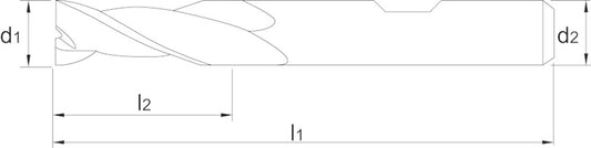 PHANTOM HSS-E SCHACHTFREES. 2-SNIJDER DIN 327-B TYPE N 20X22MM