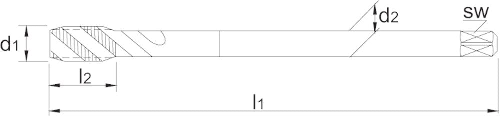 INTERNATIONAL TOOLS ECO PRO HSS-E MACHINETAP DIN 5156 BSP (GASDRAAD) VOOR BLINDE GATEN 1/4"-19