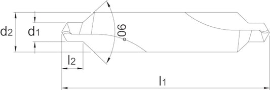 PHANTOM HSS CENTERBOOR 90° 1X4 MM