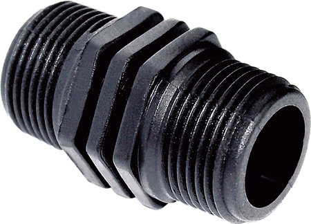 PP DUBBELE NIPPEL 1/2"