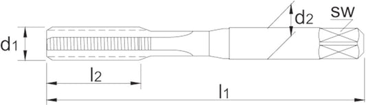 PHANTOM HSS HANDTAPPEN ISO 529 BSPT (RC). SET A 2 STUKS 1/2"-14
