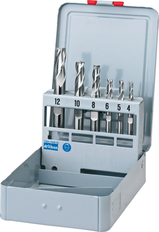 PHANTOM HSS-E SET SCHACHTFREZEN. 3-SNIJDER DIN 844-B KORT 33.220: 4-12 MM