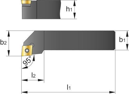 PHANTOM WISSELPLAATHOUDER. 95° SCLCR 1616-H09