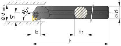 PHANTOM BLINDBOORBEITEL. 90° S20S-CTFPR 11