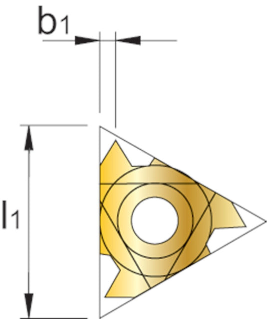 PHANTOM HM DRAADSNIJWISSELPLAAT UN. 60°. VOLPROFIEL. UITWENDIG 16ER 16UN UI20 (HC-P25/M20/K20)