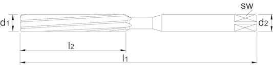 PHANTOM HSS HANDRUIMER DIN 206-B H7 17 MM