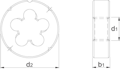 INTERNATIONAL TOOLS ECO PRO HSS RONDE SNIJPLAAT DIN EN 24231 BSP (GASDRAAD) 1/8"-28