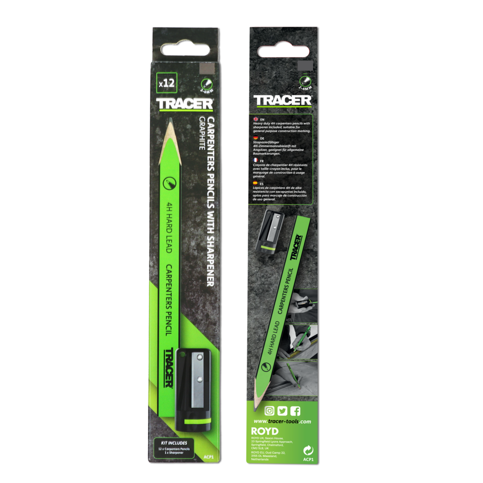 TRACER TIMMERMANSPOTLOOD ACP1 INCL. PUNTENSLIJPER (12 STUKS)