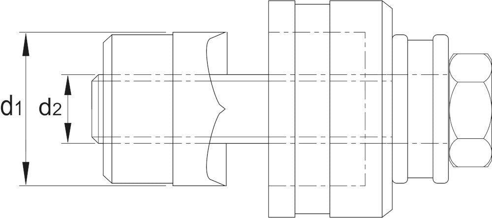 PHANTOM GATENPONS 3-VOUDIG SPLIJTSTEMPEL VOOR HAND- EN HYDR. 22.5 MM