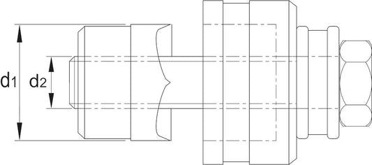 PHANTOM GATENPONS 3-VOUDIG SPLIJTSTEMPEL VOOR HAND- EN HYDR. 22.5 MM