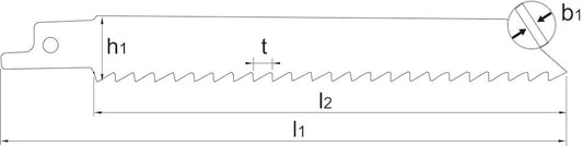 Phantom HSS-CO 8% Bi-Metaal Reciprozaag R300-1.8