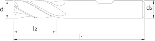 PHANTOM HSS-E PM SCHACHTFREES. MEERSNIJDER DIN 844-B KORT. TYPE N. ALTIN-X 8X19 MM